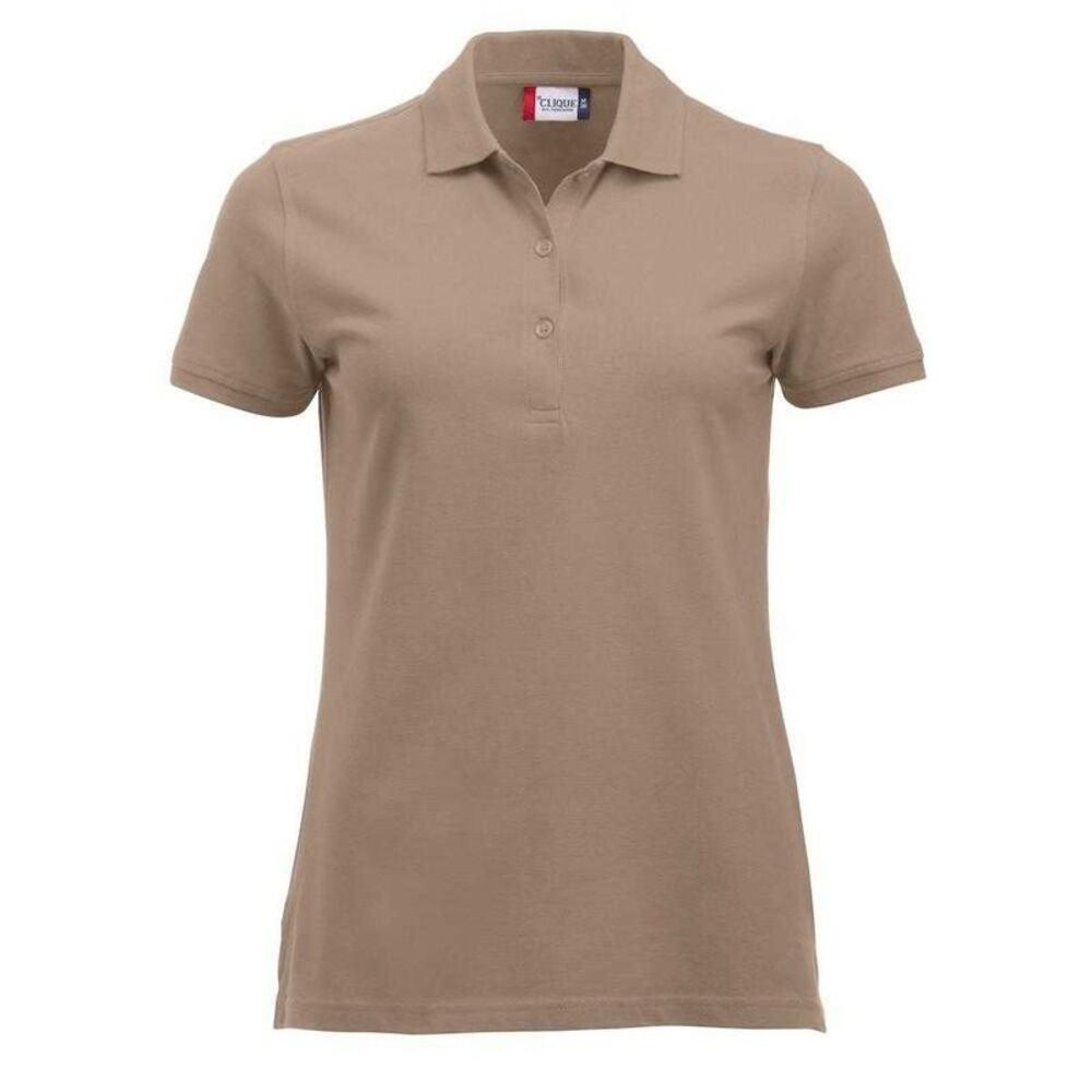 Clique Womens/Ladies Marion Polo Shirt / Caffe Latte